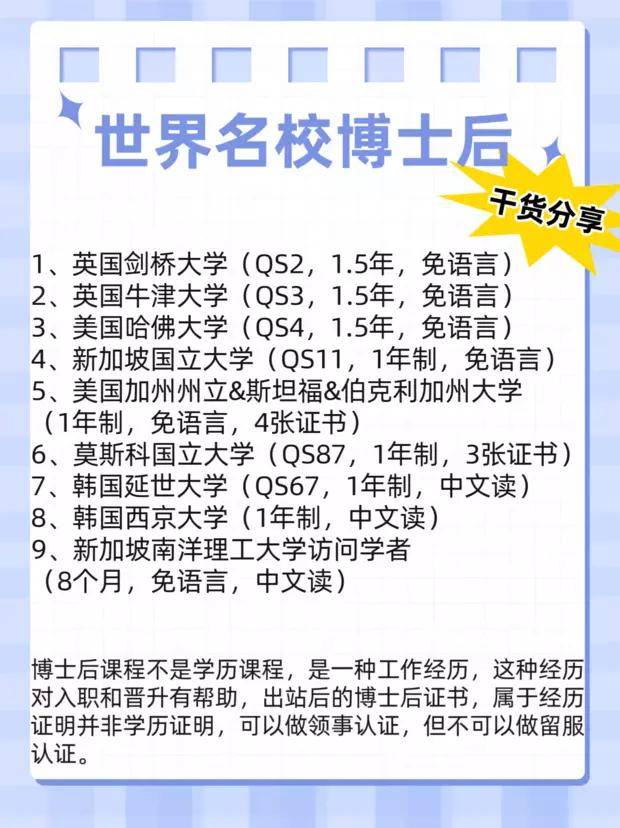 美国博士后的职业发展历程